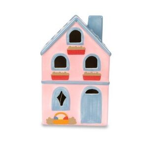 Charming Pink Ceramic House Decor